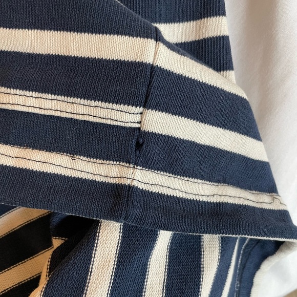 Saint James Navy Striped Sweatshirt - Picture 4 of 7